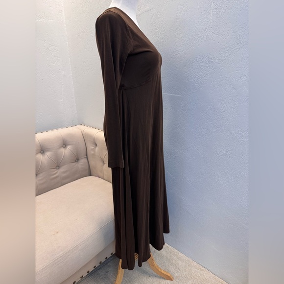 RAQUEL ALLEGRA Vneck Maxi long sleeves dress S - Picture 2 of 8